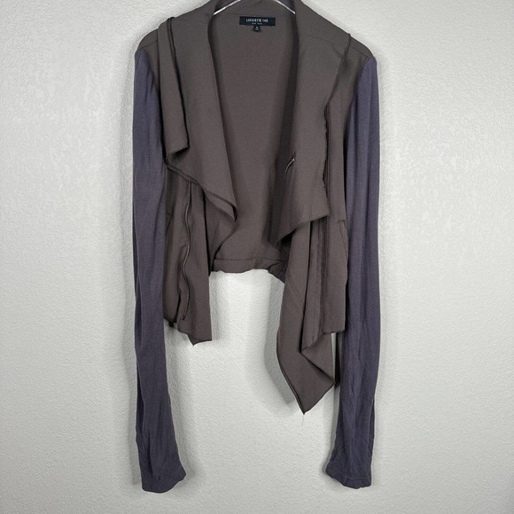 Lafayette 148 New York Jackets & Blazers - lafayette 148 Jacket Women's Medium Brown Shawl Neck Long Sleeve‎ Open Front